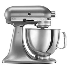 KitchenAid 스탠드 믹서 휘핑기 탈착식그릇 아쿠아스카이, 컨투어 실버