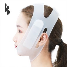 실리콘 얼굴 리프팅밴드 브이라인밴드 이중턱 마사지 롤러 땡김이 볼살 기구 땡기미 v 턱살 라인 페이스 효과 사각턱 불독살 처진 압박 없애기, 봉봉 실리콘 리프팅밴드