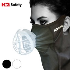 K2 safety 숨편한 메쉬 가드스카프 + 3중필터 5매, 화이트