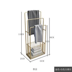 욕실 수건 타올 바지 스탠드 걸이 화장실 수납 행거 다용도 인테리어, K