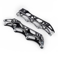  인라인 휠 10.5 인치 4X84mm 7075 CNC 합금 Venti 레이싱 스피드 스케이트 프레임 84mm 용 150mm 165mm 마운팅 스케이트베이스, [04] Black 4X84mm 