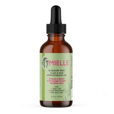 Mielle Organics Rosemary Mint Scalp & Hair Strengthening Oil With Biotin & Essential Oils Nourishing Treatment for Split Ends Dry Scalp & Hair Grow