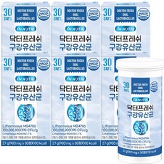 아임뉴트리 닥터프레쉬 특허 구강유산균 30정 6박스