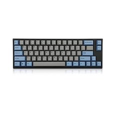 레오폴드 FC660M 그레이/블루 PD 65% 더블 샷 PBT 기계식 키보드(체리 MX 클리어), Cherry MX Clear, Cherry MX Clear