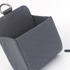 차량용 다목적 수납 포켓 걸이형수납함, 블랙, 1개