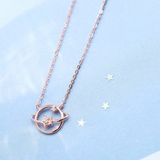 쇄골 체인 925 실버 학생 목걸이