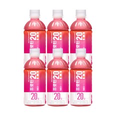 프로틴어스 프로틴20 워터 레드 340ml, 6개