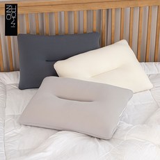  신박한생활 Living House 메모리폼 경추 솜 베개 / 경추 숙면 2중 지퍼 솜조절 세탁기 통세탁, 아이보리, 1개 