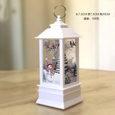눈 내리는 램프 크리스마스 가로등 LED 조명 루돌프 산타 눈사람, 눈사람 화이트