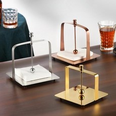 냅킨 꽂이 티슈 홀더 카페 레스토랑 호텔 휴지 보관대, K.골드 중형 17.5x17.5, 1개, 1개입