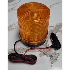 QM-6107 황색 자석 타입 LED경광등 중장비 굴삭기 포크레인 지게차 트랙터, 1개