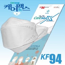 블루체어 케어맥스 kf94 대형 성인 화이트 마스크, 1개