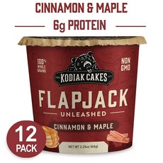 Kodiak Cakes 고 계피 메이플에서 팬케이크 2.25oz (12팩), 상세설명참조