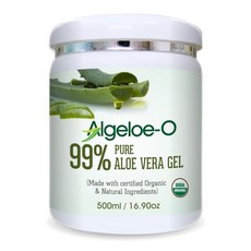 ALGELOE-O 유기농 알로에 베라 액상 99% USDA 500ml, ALGELOE-O 유기농 알로에 베라 액상 99% US, 1개