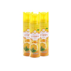 해피룸 공기청향제 300ml 스프레이방향제 빠른 환기와 방향 6가지향기 3개 1세트