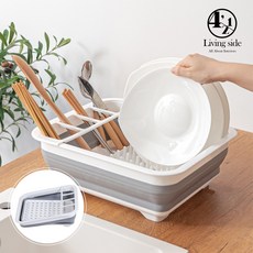 접이식 식기 건조대 선반 설거지 캠핑 싱크대 주방 용품 거치대 그릇 컵 수저 씽크대 물빠짐