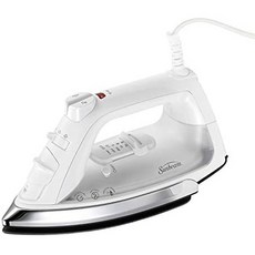 Sunbeam Classic 1200W 중형 안티 드립 논 스틱 솔 플레이트 다리미 스팀 샷 세로 샷 기능 및 8 개의 36, One Color_Iron, One Color