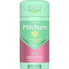 Mitchum 밋첨 우먼 어드벤스드 앤 데오드란트 인비저블 솔리드 파우더 프레쉬, 77g, 5개