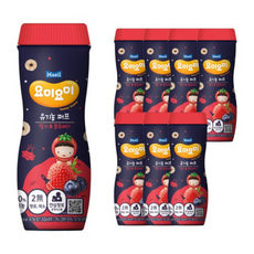 매일유업 요미요미 오가닉퍼프 아기과자 42g, 딸기블루베리, 88개