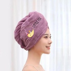 헤어 드라이 모자 빠른 건조 극세사 타올 캡 목욕 솔리드 고흡수, 14.14