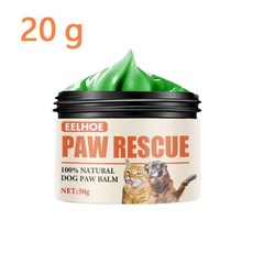 10203050g 개 발 케어 크림 연고 강아지 강아지 발 케어 크림 보습 앞발 발가락 건강 미용 애완 동물 고양이 액세서리, 1개