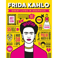 Great Lives in Graphics: Frida Kahlo Hardcover, Button Books, English, 9781787081147