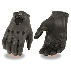 오토바이장갑 MENS PREMIUM LEATHER DRIVING GLOVES WITH SNAP CLOSE WRIST SOFT UNLINED SUMME, Size = 3X-Large