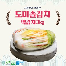 eTV 도미솔김치 백김치3kg, 3kg, 1개