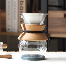 시타 코르크브루어 핸드드립세트 스텐 커피드리퍼, 1개, 라운드, 500ml 1개, 500ml