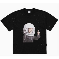 [백화점상품] 아크메드라비반팔티 BABY FACE SHORT SLEEVE T-SHIRT BLACK SPACE TRAVEL 우주여행