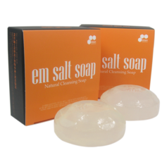 이엠 소금 비누 120g 수제 용융소금 천연 고급 베이스, EM Salt 비누 3개 (360g)