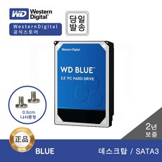 [WD공식판매점] WD BLUE 1TB~6TB 데스크탑용 HDD ESUN -나사 증정-, WD40EZAZ