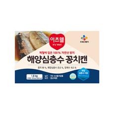 이츠웰 해양심층수 꽁치캔, 5개, 1.8kg