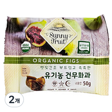 유기농 써니후르츠 건무화과 12개입 600g 2개, 2개