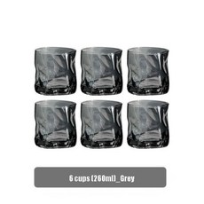 캠핑물통 수도꼭지가 달린 곰 유리 차가운 주전자 대용량 회색 양동이 물 컵 세트 홈 파티 절묘한 앰버 음료 디스펜서, 5) 6 Grey cups, 1개