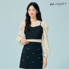 JJ지고트 시스루 블라우스 +뷔스티에 세트 GP4P0BLP11