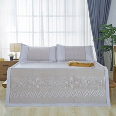 텅석 인도네시아 덩굴석 18m 침대 얼음 실 15석 양면 천연 가후, 아이스 등나무 돗자리 삼종세트 실버