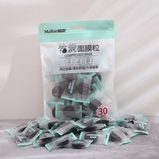 30 개/가방/가방 압축 마스크 자연 대나무 숯 diy 화이트닝 마스크 시트 종이 페이셜 마스크 종이 메이크업 뷰티 도구|스킨 케어 도구|, 스페인, 1개, 단일