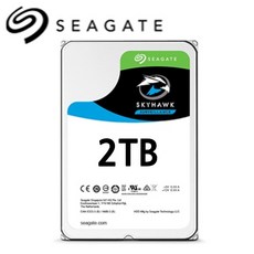 SEAGATE 시게이트 SKYHWAK 스카이호크 정품 DVR NVR 저장 보안 감시 CCTV 전용 HDD SATA3 2TB 7200RPM 64MB ST2000VX017 - 스카이호크2tb