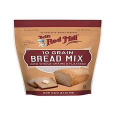 통곡물 및 아마씨가 함유된 그레인 브레드 믹스 10개 539g19온스 Bob's 레드 Mill 203325, 539g