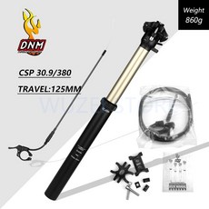 가변 싯포스트 dnm 원격 산 내리막 자전거 스포이드 30.9mm 31.6mm 높이, 하얀