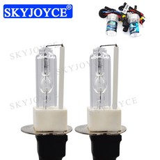 SKYJOYCE 자동차 헤드라이트 전구 세라믹 HID 교체 제논 H3C 노란색 H3 4300K 5000K 6000K 8000K 55W 35W 3000K, 06 10 Pairs 55W H3C, 02 4300K White Yellow