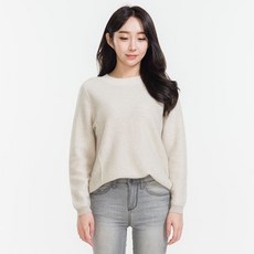GOBI 고비 캐시미어 오가닉 자수 스웨터 몽골캐시미어100% 가을 트렌디 코디