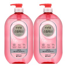 자연퐁 스팀워시 주방세제 애플향 750ml x 2개