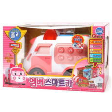 toy2b 로보카폴리 엠버 스마트카 RC카, 혼합색상, 4개