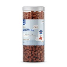 뷰인더펫 강아지간식 말랑큐브 연어 대용량 1kg, 단품, 1개 - 강아지간식말랑큐브