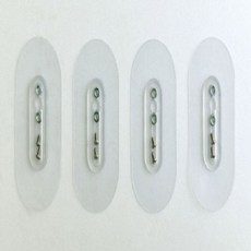CM 접이식 안전문 3각 6각 벽면 접착 실리콘 패드 4장, 본상품선택