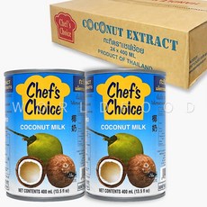 월드푸드 태국 Chef's Choice 코코넛밀크 400ml, 24개