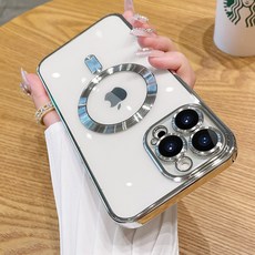아이폰 시리즈 13-14-15 핸드폰 휴대폰 맥세이프 투명 마그네틱 젤리 범퍼