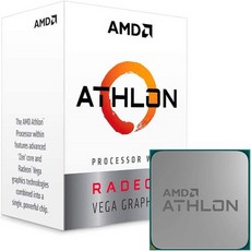 AMD YD200GC6FBBOX Athlon 200GE 2-Core 4-Thread AM4 Socket Desktop Processor with Radeon Vega Graphic, 상세 설명 참조0